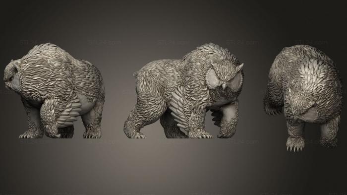 Figurines heroes, monsters and demons (Owlbear Tabletop Miniature, STKM_3205) 3D models for cnc