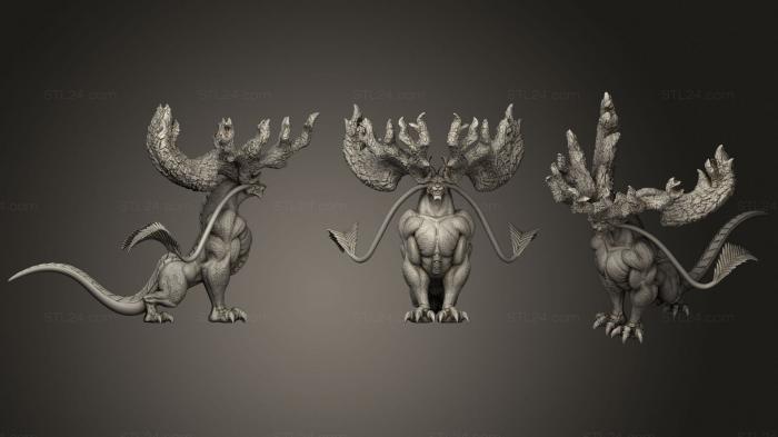 Figurines heroes, monsters and demons (Pantherena, STKM_3211) 3D models for cnc