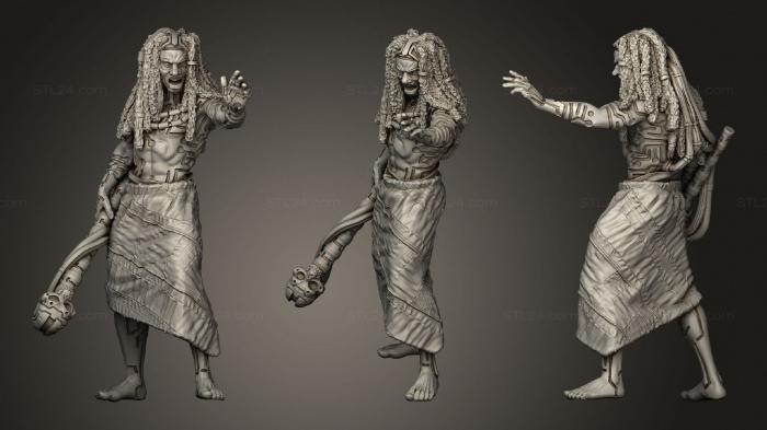 Figurines heroes, monsters and demons (Papa Gede, STKM_3214) 3D models for cnc