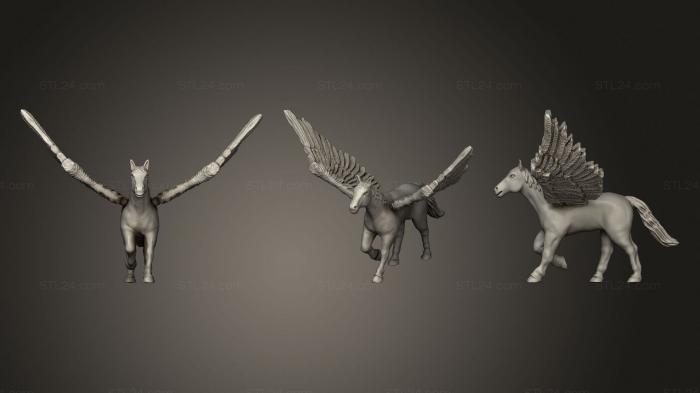 Figurines heroes, monsters and demons (Pegasus Miniature, STKM_3220) 3D models for cnc