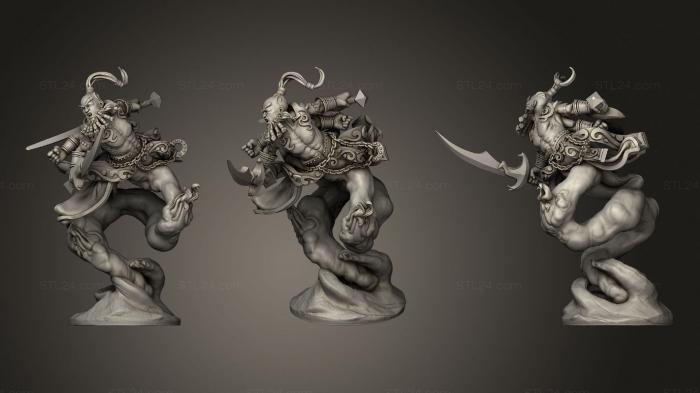 Figurines heroes, monsters and demons (Pharsan Satrapies Bound Djinn, STKM_3224) 3D models for cnc