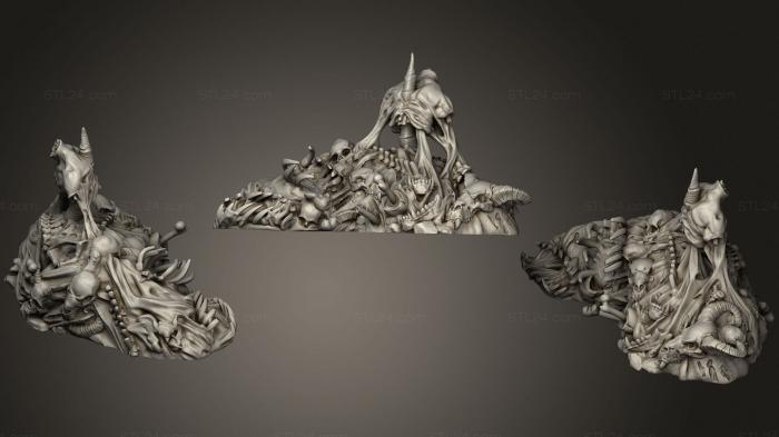 Figurines heroes, monsters and demons (Pile Of Gore, STKM_3227) 3D models for cnc