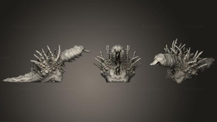 Figurines heroes, monsters and demons (Plague Slug, STKM_3237) 3D models for cnc
