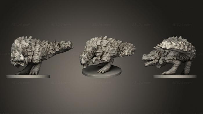 Figurines heroes, monsters and demons (Plumed Rex Coiled, STKM_3246) 3D models for cnc