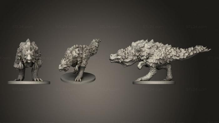 Figurines heroes, monsters and demons (Plumed Rex Walking, STKM_3247) 3D models for cnc