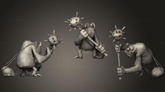 Figurines heroes, monsters and demons (Poison Troll 2, STKM_3253) 3D models for cnc