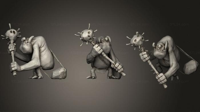 Figurines heroes, monsters and demons (Poison Troll, STKM_3254) 3D models for cnc