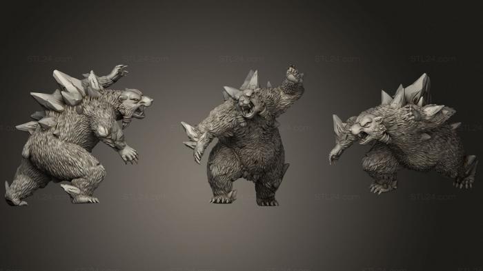 Figurines heroes, monsters and demons (Polar Bear B, STKM_3257) 3D models for cnc