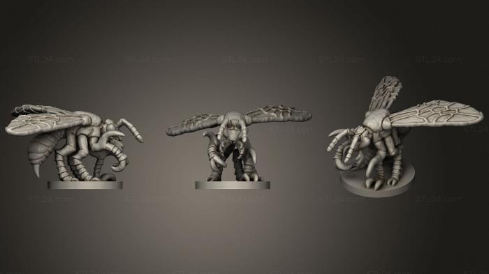 Figurines heroes, monsters and demons (Predator Wasp, STKM_3268) 3D models for cnc