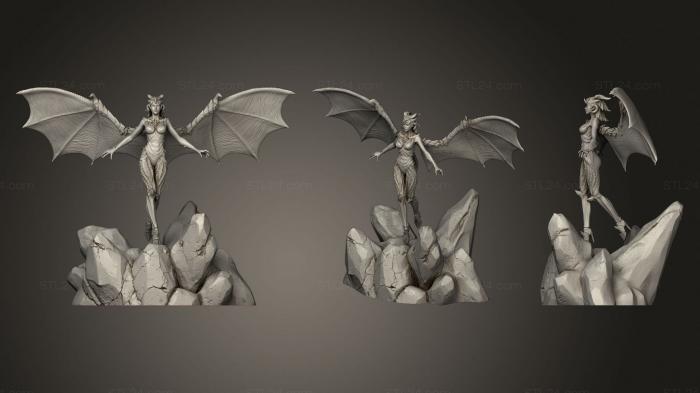 Figurines heroes, monsters and demons (Queen Alduin, STKM_3282) 3D models for cnc