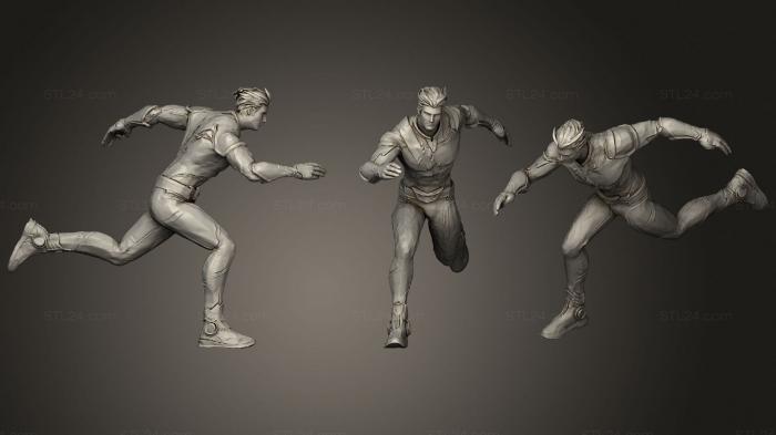 Figurines heroes, monsters and demons (Quicksilver X Men Marvel 35mm, STKM_3286) 3D models for cnc