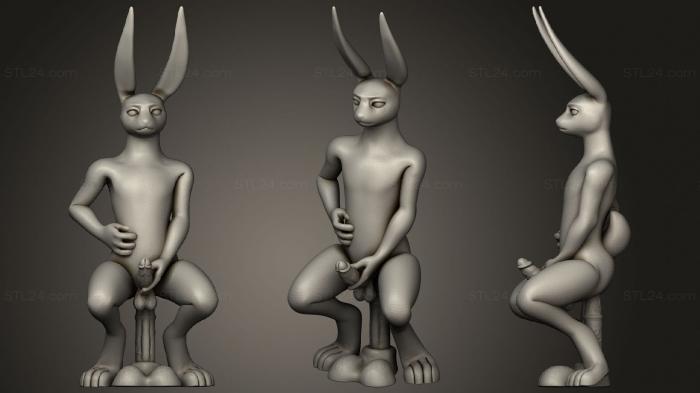 Статуэтки герои, монстры и демоны (Кроличья клешня 2, STKM_3288) 3D модель для ЧПУ станка