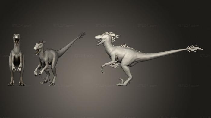 Figurines heroes, monsters and demons (Raptor From Ark Survival Evolved, STKM_3299) 3D models for cnc