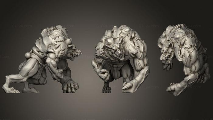Figurines heroes, monsters and demons (Ratman MR Hyde, STKM_3313) 3D models for cnc