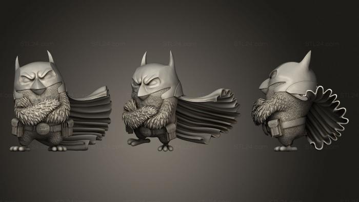 Figurines heroes, monsters and demons (Red Batman, STKM_3319) 3D models for cnc
