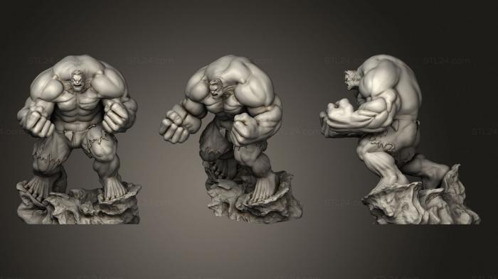 Figurines heroes, monsters and demons (Red Hulk Joe Madureira Version, STKM_3322) 3D models for cnc