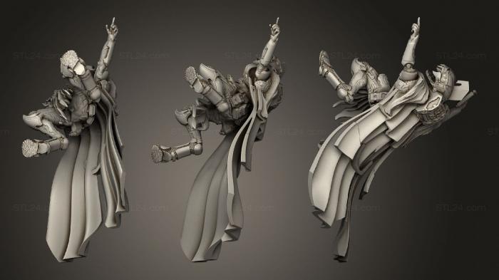 Figurines heroes, monsters and demons (Repto commanders 3, STKM_3328) 3D models for cnc