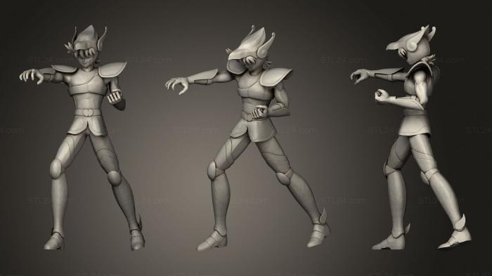 Figurines heroes, monsters and demons (Saint Seiya Seiya Of Pegaso, STKM_3379) 3D models for cnc