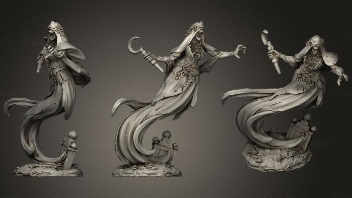 Статуэтки герои, монстры и демоны (Кричащая Душа 22, STKM_3404) 3D модель для ЧПУ станка