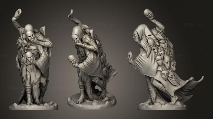 Figurines heroes, monsters and demons (Shrouded Seer, STKM_3445) 3D models for cnc