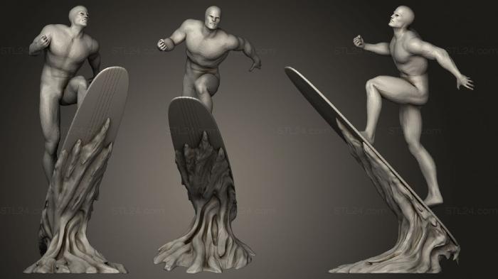 Figurines heroes, monsters and demons (Silver Surfer mixed, STKM_3454) 3D models for cnc