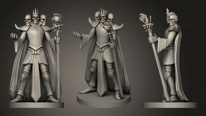 Figurines heroes, monsters and demons (Skull Lord, STKM_3474) 3D models for cnc