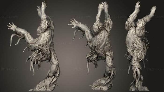 Figurines heroes, monsters and demons (Sly Primate 21, STKM_3484) 3D models for cnc