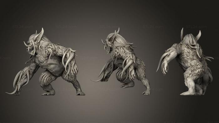 Figurines heroes, monsters and demons (Sly Primates standing 2, STKM_3485) 3D models for cnc