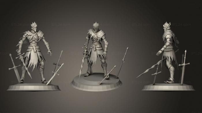 Figurines heroes, monsters and demons (Soul of cinder dark souls iii fan art, STKM_3499) 3D models for cnc