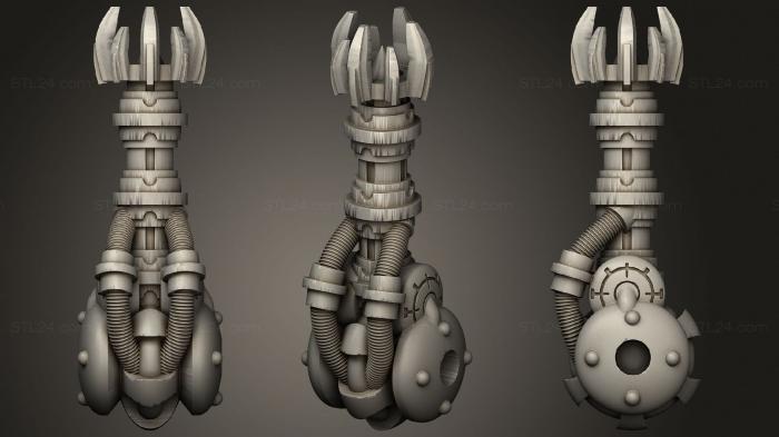 Figurines heroes, monsters and demons (Space Zombie Doom Gun, STKM_3507) 3D models for cnc
