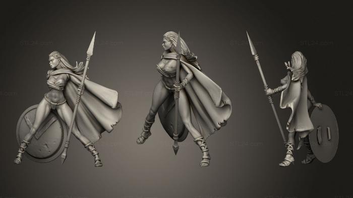 Figurines heroes, monsters and demons (Spartan warrior, STKM_3513) 3D models for cnc