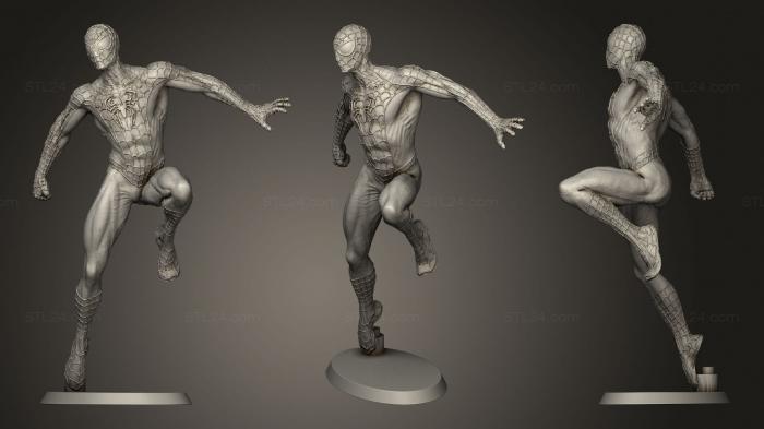 Figurines heroes, monsters and demons (Spiderman 345, STKM_3530) 3D models for cnc