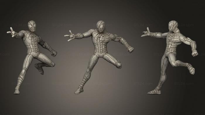 Figurines heroes, monsters and demons (Spiderman Marvel, STKM_3534) 3D models for cnc