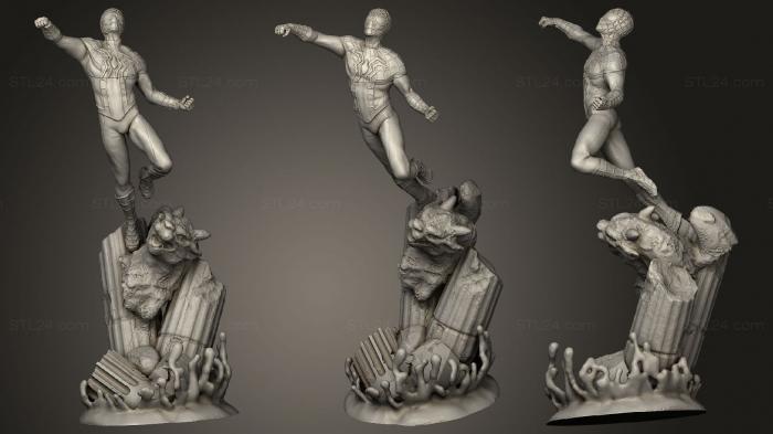 Figurines heroes, monsters and demons (spiderman, STKM_3538) 3D models for cnc