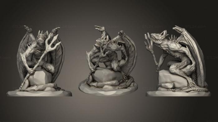 Figurines heroes, monsters and demons (Spiked Fiend, STKM_3541) 3D models for cnc