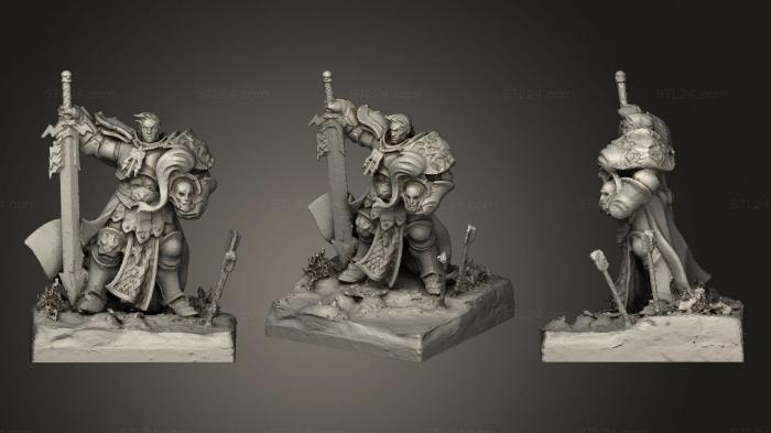 Figurines heroes, monsters and demons (Steelhearts Champions Stormcast, STKM_3555) 3D models for cnc