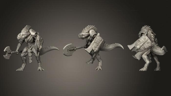 Figurines heroes, monsters and demons (Stellar Warrior, STKM_3556) 3D models for cnc