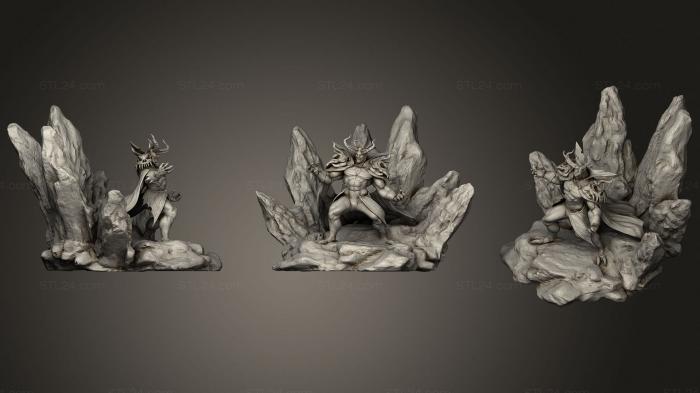 Figurines heroes, monsters and demons (Street fighter mbison evil version, STKM_3564) 3D models for cnc