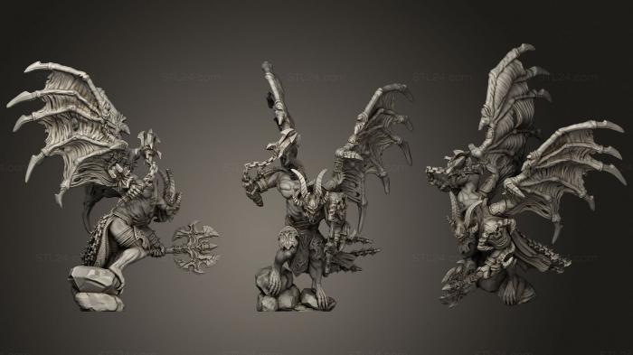 Figurines heroes, monsters and demons (Summoned Daemon, STKM_3568) 3D models for cnc