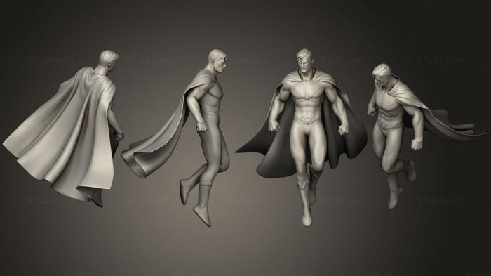 Figurines heroes, monsters and demons (Superman 22, STKM_3580) 3D models for cnc