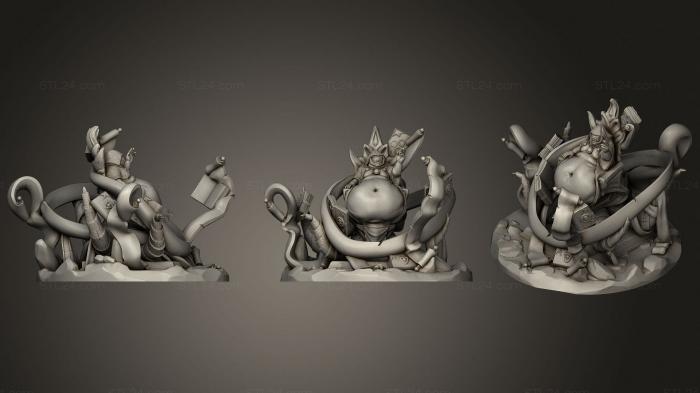 Figurines heroes, monsters and demons (Throne Keeper, STKM_3690) 3D models for cnc