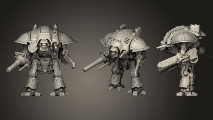 Статуэтки герои, монстры и демоны (Крошечный рыцарский робот, STKM_3697) 3D модель для ЧПУ станка