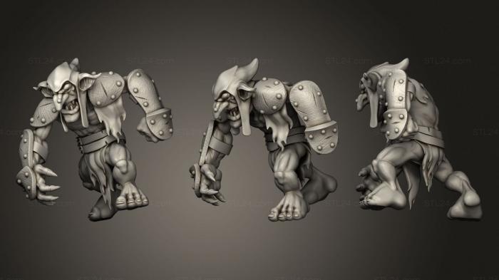 Figurines heroes, monsters and demons (TLM FOP HOB4, STKM_3702) 3D models for cnc