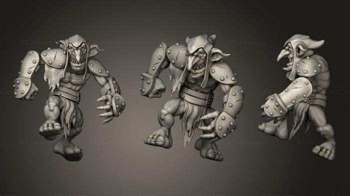 Figurines heroes, monsters and demons (TLM FOP HOB5, STKM_3703) 3D models for cnc