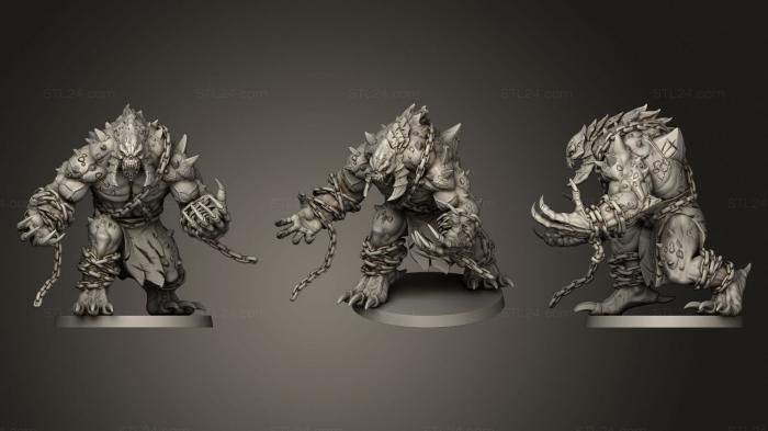 Figurines heroes, monsters and demons (Troll from Sword and Sorcery, STKM_3718) 3D models for cnc