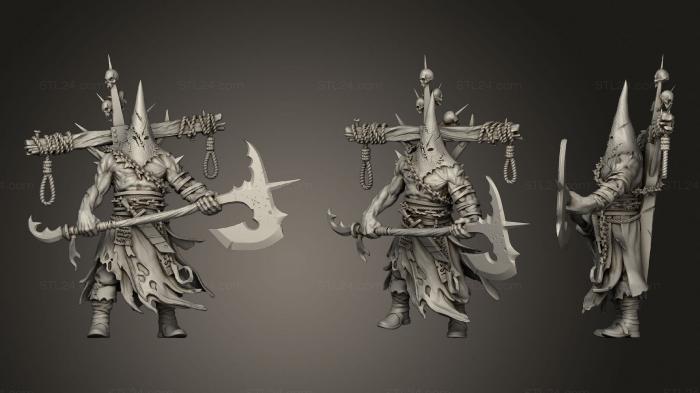 Figurines heroes, monsters and demons (Unchained Executioner, STKM_3742) 3D models for cnc