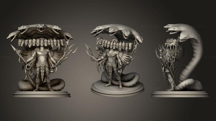 Figurines heroes, monsters and demons (Universal Form of Vishnu, STKM_3749) 3D models for cnc