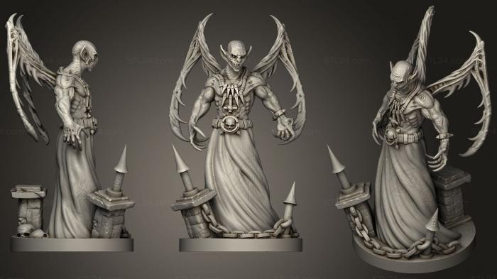 Figurines heroes, monsters and demons (Vampire Lord, STKM_3760) 3D models for cnc