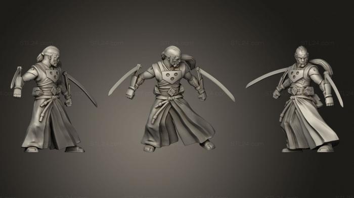 Статуэтки герои, монстры и демоны (Мстительный Накахара, STKM_3769) 3D модель для ЧПУ станка