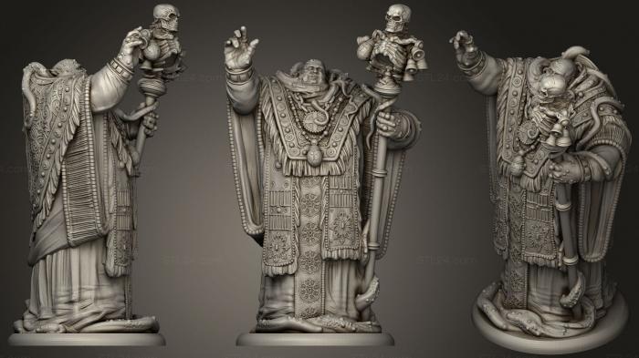 Figurines heroes, monsters and demons (Warlock The Magic, STKM_3802) 3D models for cnc